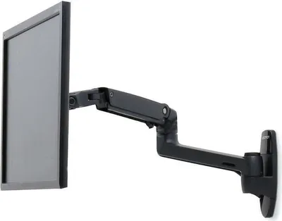 Produktbild von Ergotron LX - Befestigungskit (Gelenkarm, Erweiterungsadapter, Wandhalterung) - für LCD-Display - mattschwarz - Bildschirmgröße: bis zu 86,4 cm (bis zu 34 Zoll) - Wandmontage