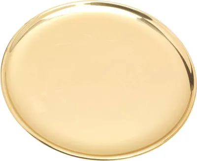 Produktbild von Modern Kerzenteller Ø17cm Messing Gold Hochglanz Poliert Untersetzer Dekoration