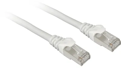 Produktbild von Patchkabel SFTP, RJ-45, mit Cat.7a Rohkabel (weiß, 10 Meter)