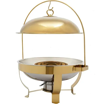 Obrázok produktu pre Ohrievač na bufet – zariadenie na udržiavanie teploty jedál – chafing dish – objem 8 litrov – nerezová oceľ – vhodné na bufety, hotely, reštaurácie, oslavy – bez horáka