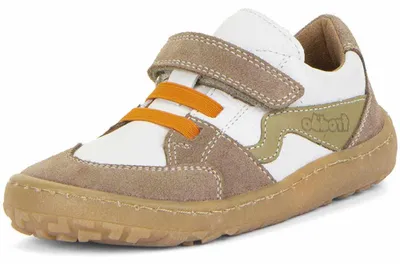 Produktbild von Froddo Barefoot Splash Kinder Barfußschuhe aus Leder Weiß/Hellbraun (White), G3130263-5 - Gr. 32