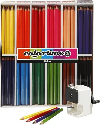 Image de Crayons Triangulaires Jumbo - Couleurs primaires, 144pcs.