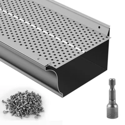 Obrázok produktu pre Ochranný kryt na odťahové potrubie, hliníkový filter – šírka 152 mm – 26 kusov – celková dĺžka 264 cm