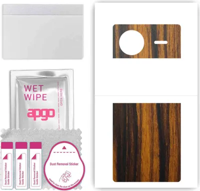 Produktbild von apgo Rückseite Schutzfolie, Skin, kompatibel mit Vivo X Flip, Hinten Displayschutzfolie aus Vinylfolie, kratzfest, einfache Montage - Tigerwood