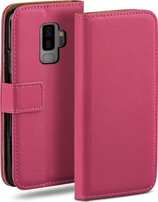 Produktbild von moex® Book Case kompatibel mit Samsung Galaxy S9 Plus - Hülle 360 Grad klappbar, Pink