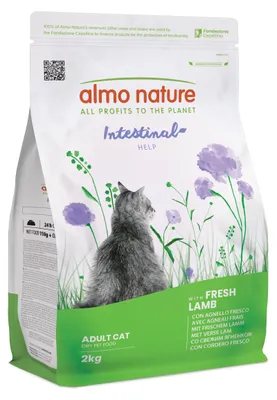 Productafbeelding van Almo Nature Kattenvoer Holistic, droogvoeding - Ondersteunt de spijsvertering - Lam, 2 kg