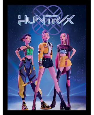 K-Pop Demon Hunters (Huntrix) Poster 30x40 cm gerahmt