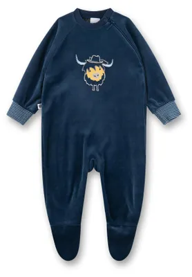 Produktbild von Sanetta Baby-Strampler blau aus Nicki Büffel 74