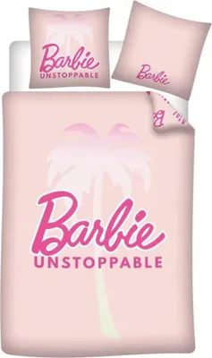 Produktbild von Barbie Kinder Bettwäsche Mikrofaser 2tlg Set 135/140x200 63x63 cm – Rosa
