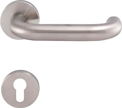 Image de Garniture à béquilles SOLIDO TALIN - sur rosace PZ, 38 - 45, inox mat