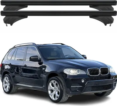 Produktbild von Menabo Dachträger Grundtäger für BMW X5 E70 2010-2013 Aluminium Schwarz 2 tlg