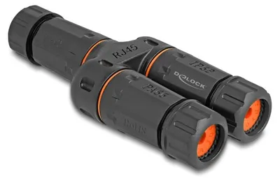 Produktbild von DELOCK Kabelverbinder Y-Adapter RJ45 Buchse zu 2xRJ45 Buchse