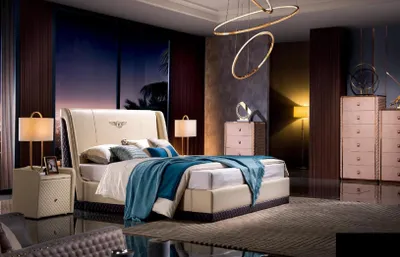 Obrázok produktu pre Kožené postele Manželské postele Manželstvo Moderný rám spálne Hotel 180x200