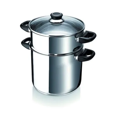 Produktbild von Beka 3120262030243 Couscous-Topf inkl. Deckel, Edelstahl, 24 cm Durchmesser, Induktionsherd-geeignet