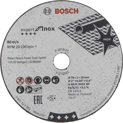 Obrázok produktu pre Bosch 2 608 601 520, Rezací disk, Kov, Bosch, 1 cm, 7,6 cm, - GWS 10.8-76 V-EC Professional