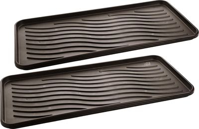 2 Stk. Schuhablage Schuhabtropfschale Schuhtablett Schuhwanne Matte 78 x 38 cm