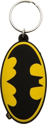 Produktbild von Batman - Symbol Schlüsselanhänger BS2387 (Einheitsgröße) (Schwarz/Gelb)