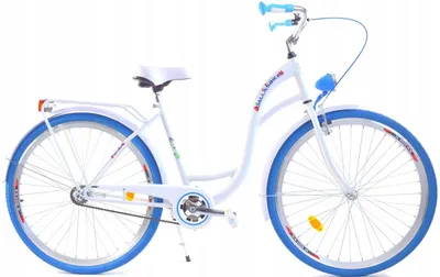Zdjęcie produktu dla Rower Dallas City 28" 1spd - biały z niebieskim