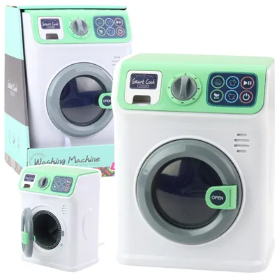 Produktbild von Kinderwaschmaschine, rotierende Trommel, Lichter, Geräusche, weiß