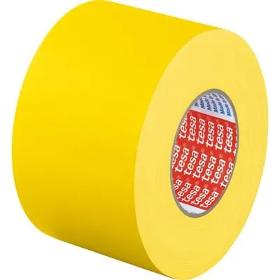 Imagen del producto de Cinta adhesiva de tela tesa 4651 Premium, 19 mm x 25 m, color amarillo