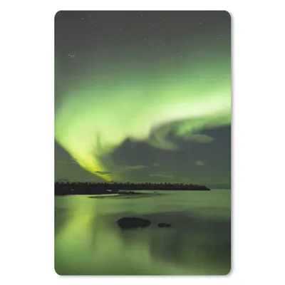 Produktbild von MuchoWow® Mauspad Mousepad Nordlichter - Grün - Norwegen 18x27 cm - Mousepads - Maus Mat - Pad - Mausunterlage