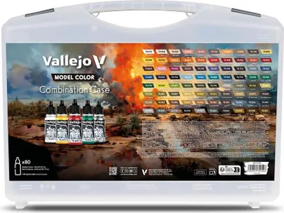 Imagen del producto de Vallejo 70.254 - Set de pinturas Model Color en estuche, 80 colores de 18 ml - Nuevo