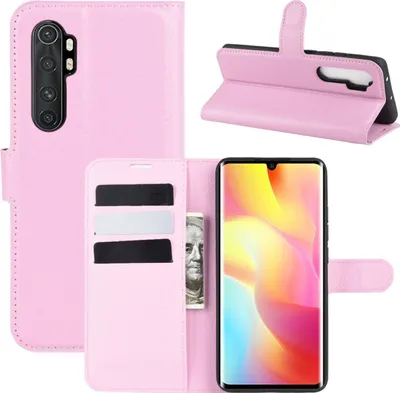 Image de Étui de protection pour Xiaomi Mi Note 10 Lite, coque de téléphone, étui, pochette de protection, neuf, couleur : rose
