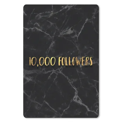 Produktbild von MuchoWow® Mauspad Mousepad Soziale Medien - Instagram - Gold - Marmor 18x27 cm - Mousepads - Maus Mat - Pad - Mausunterlage