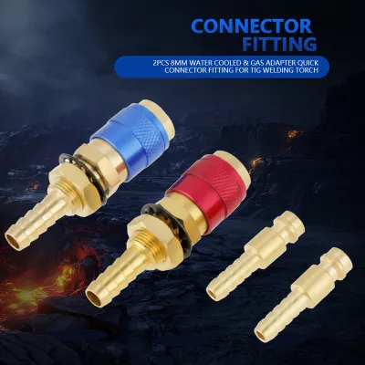 Produktbild von Verbindungsstück,Schnellverbindungssatz,Wassergekühlter Adapter,Schnellverbindungsstück Schlauchverbinder,Schweißbrenner Schnellverbinder