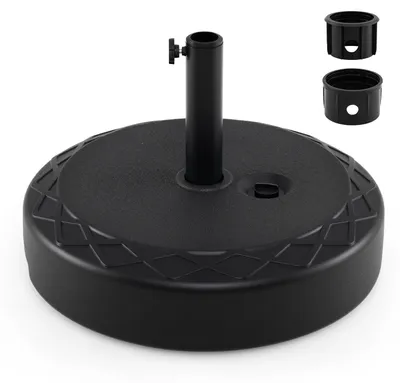 Produktbild von COSTWAY Sonnenschirmständer für Schirmstangen von 39/49 mm, Schirmständer 26L/45kg befüllbar mit Wasser oder Sand, Sonnenschirmfuß, Marktschirmständer