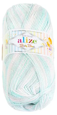 Produktbild von BABY BEST BATIK - 100g / 240 m - Hellrosa, Hellblau
