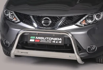 Produktbild von J&J AUTOMOTIVE | Ladekantenschutz Stoßstange Schweller Für Nissan Qashqai J11 2014-2018 Ø 63mm, Edelstahl Chrom, Auf Stoßfänger, Hinten, Stoßstangen, Ladekantenschutz, Kofferraum Schutz