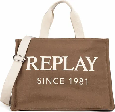 Produktbild von REPLAY Schultertasche Shopper Shoulder Bag Canvas-Brown braun