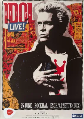 Produktbild von Billy Idol – Tournee 2018 – Plakat / Poster – 60x80 cm