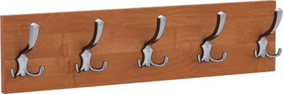 Image de AKKE aulne portemanteau horizontal petit CHROME crochet l x h : 60 x 15 cm