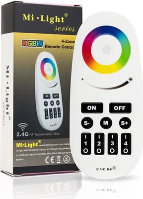 Obrázok produktu pre LED diaľkové ovládanie RGB RGB+W rádio 4 ZÓNY Wi-Fi CONTROL Mi-Light - FUT095