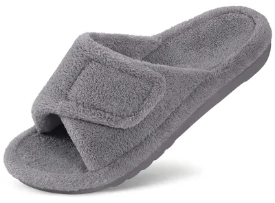 Produktbild von Orthopädische Hausschuhe mit verstellbarem offenen Zehenbereich und Unterstützung