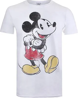 Image de Disney - T-shirt pour homme TV784 (XXL) (Blanc/Noir/Rouge)