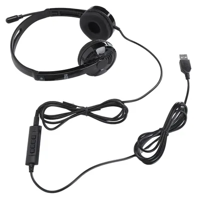 Image de Casque téléphonique professionnel avec réduction du bruit et microphone, idéal pour les bureaux, les entreprises et le télémarketing
