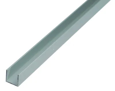 Produktbild von Alberts U-Profil | Aluminium, silberfarbig eloxiert | 1000 x 12 x 10 mm