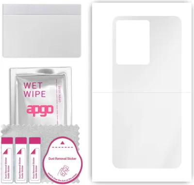 Produktbild von apgo Rückseite Schutzfolie, klar, kompatibel mit Infinix Note 12 Pro 5G, Hinten Hydrogel-Displayschutzfolie mit Positionierhilfe, kratzfest, einfache Montage