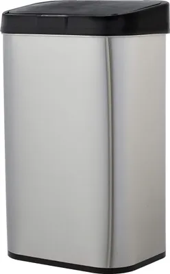 Productafbeelding van A. Basis: RVS afvalbak van 60 liter met een contactloze bewegingssensor