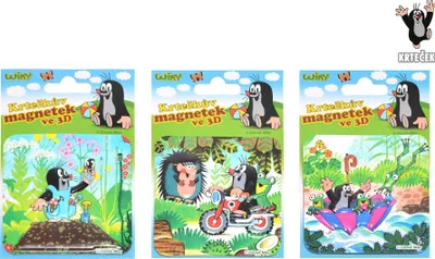 Obrázek produktu pro Magnet 3D Krtek 8cm /3 druhy