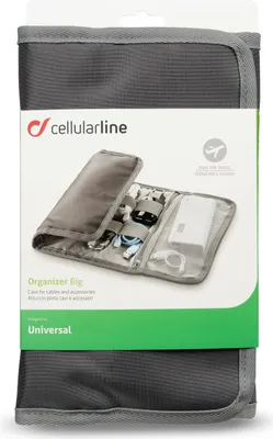 Zdjęcie produktu dla Cellularline ORGANIZERBIGD, Etui, Syntetyk, Szary