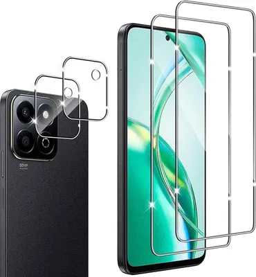 Zdjęcie produktu dla Folia ochronna na ekran Honor 200 Smart 2 szt. o twardości 9H, chroniąca przed zarysowaniem ekranu HD