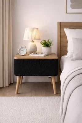 Productafbeelding van Skye Decor, nachtkastje van hoge kwaliteit (3 stuks) - Saffier eikenhout, 45x45x30 cm, 100% melamine