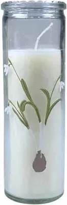 Produktbild von Kerze im Glas "Maiglöckchen", weiß