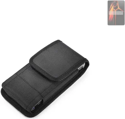 Produktbild von Holster Gürteltasche kompatibel mit Tecno Pova 4 Holster Gürtel Tasche wasserabweisend Handy Hülle Schutz Hülle Outdoor schwarz K-S-Trade
