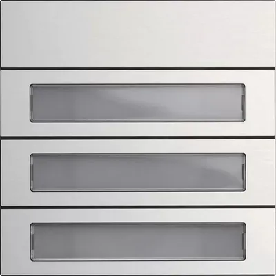 Produktbild von Gira 5533926 Ruftastenmodul 3f System 106 Aluminium
