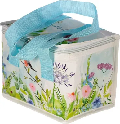 Produktbild von gewebte Kühltasche, Lunchbox, Garten, Blumen Vogel